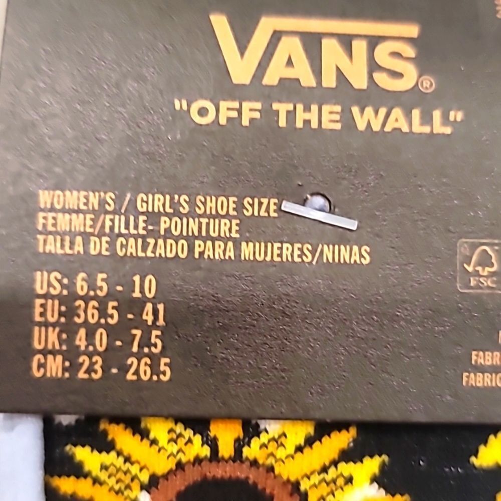 Vans Sunflower Mix 3PK Socks- Multi - Picture 7 of 7